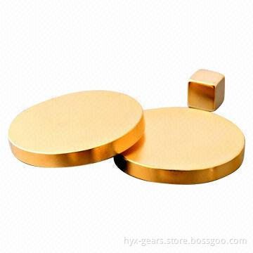Heteromorphic Magnet with Gold-plated Surface